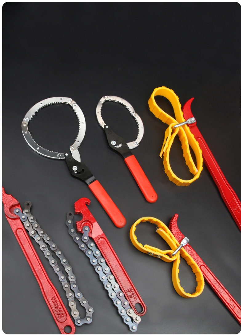 Oil Filter Wrench - Adjustable Strap Oil Filter Belt Wrench