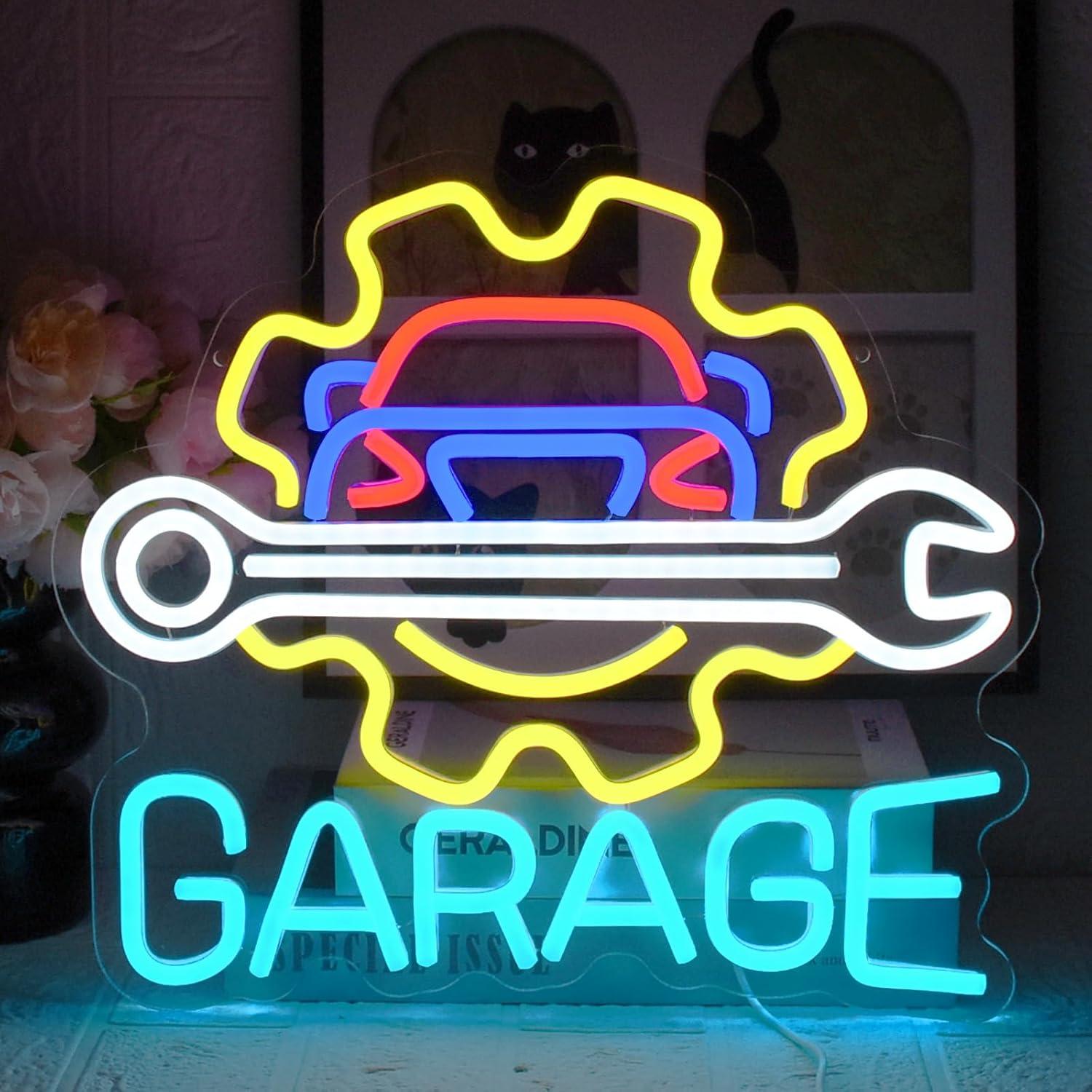Garage Neon Sign USB Powered L - Auto Repair Shop In recension och pris