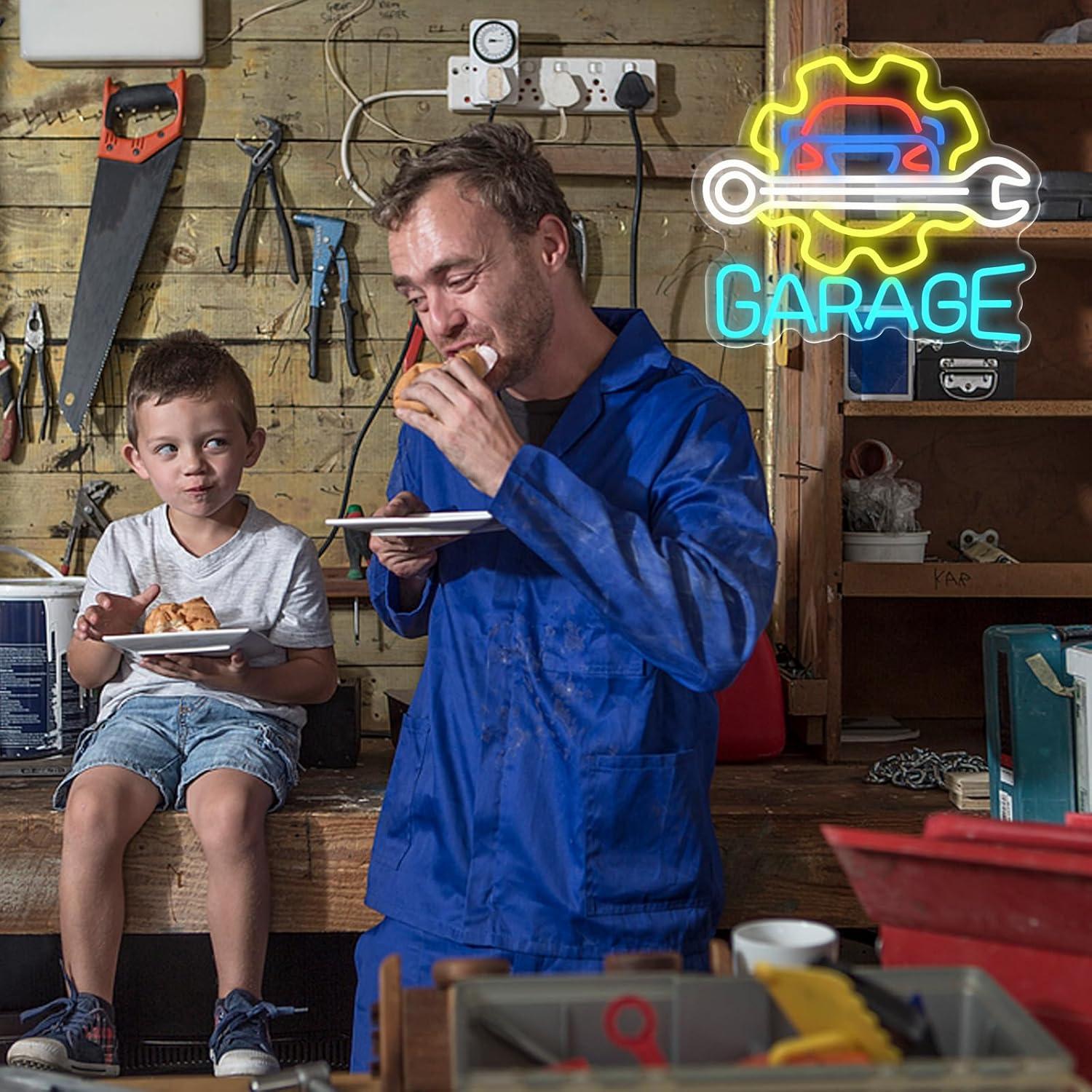Garage Neon Sign USB Powered L - Auto Repair Shop In recension och pris