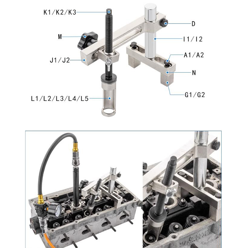 Cylinder Head Service Set Tool - Spring Compressor Tool recension och pris