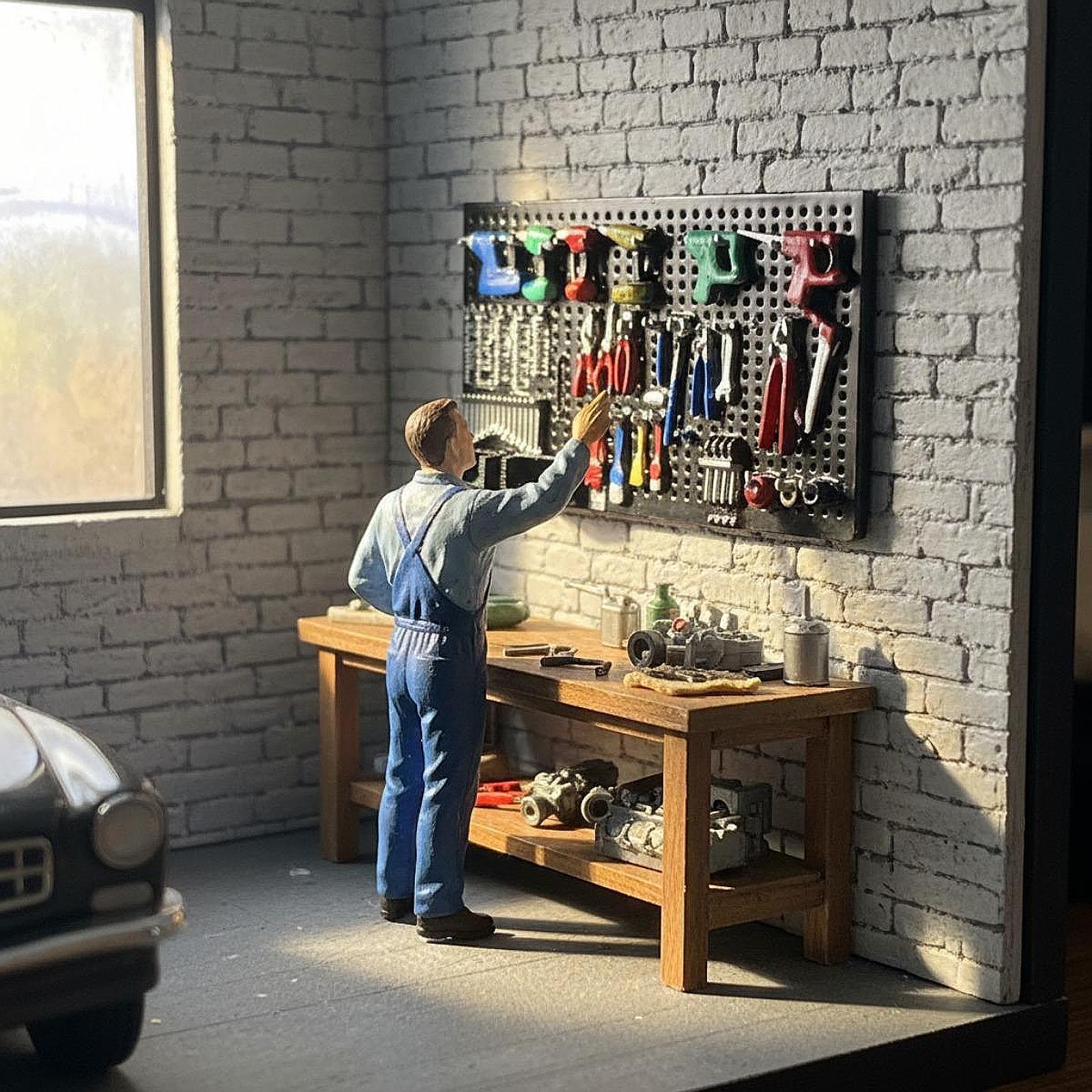 1:64 Electric Drill Pegboard M - Auto Repair Shop Layout recension och pris